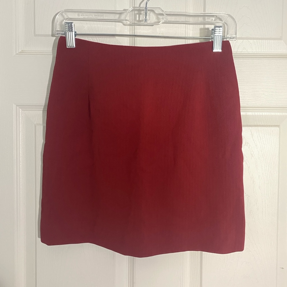 Alex Garfield red mini skirt